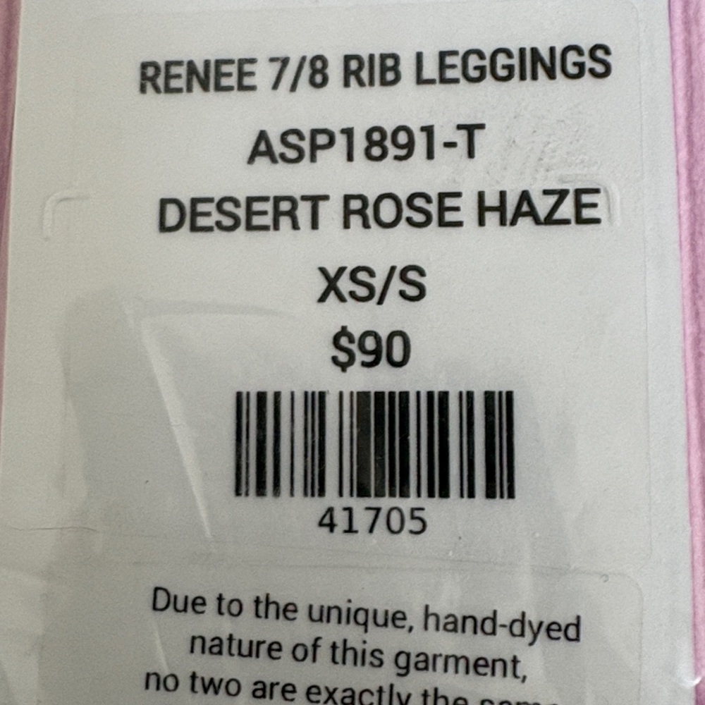 Avocado Renee 7/8 Rib Leggings Tie-Dye NEW S - Picture 5 of 5